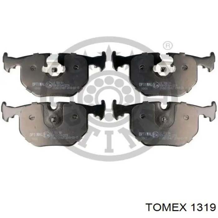 1319 Tomex колодки тормозные задние дисковые