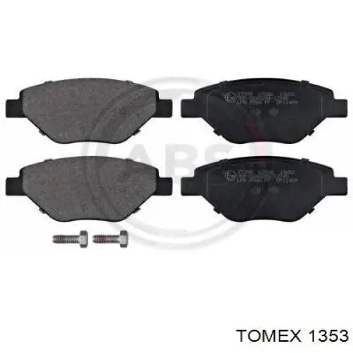 Передние тормозные колодки 1353 Tomex