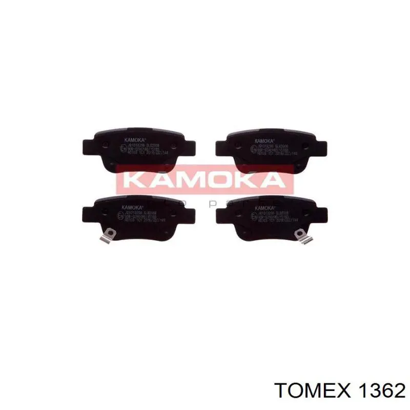 Задние тормозные колодки 1362 Tomex
