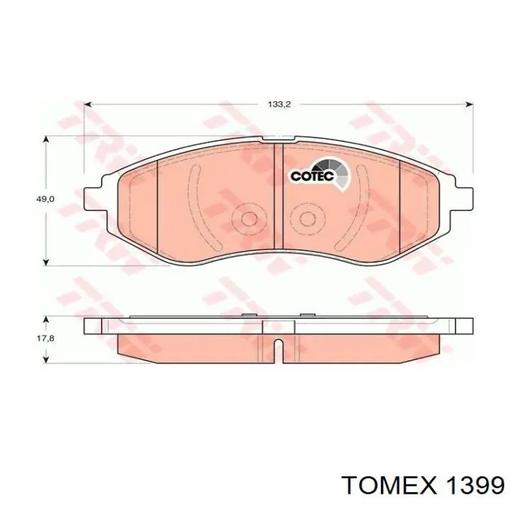 Тормозные колодки Bosch 986460989