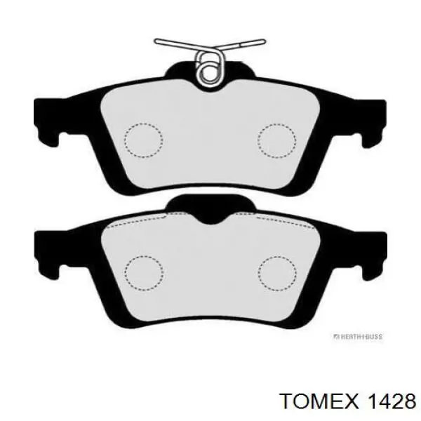 1428 Tomex Колодки тормозные дисковые комплект