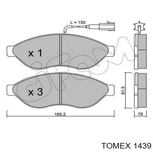 RS123712 Remsa Колодки передние
