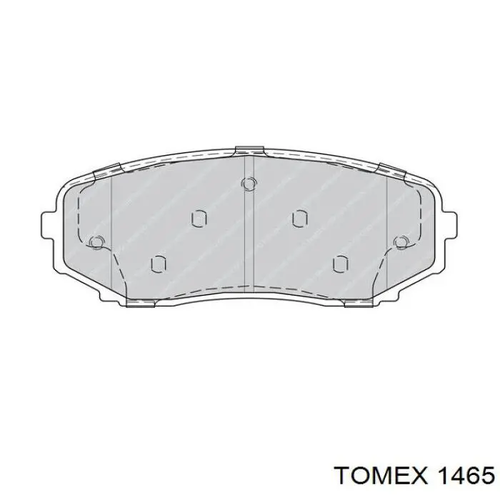 Купить 1465 Tomex Колодки тормозные задние, дисковые