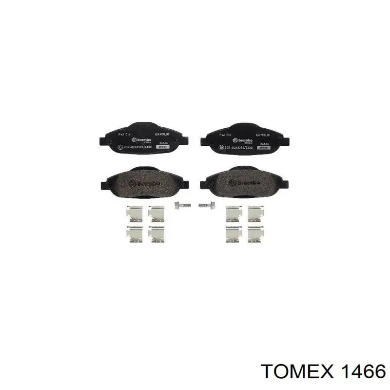 Купить 1466 Tomex Колодки тормозные
