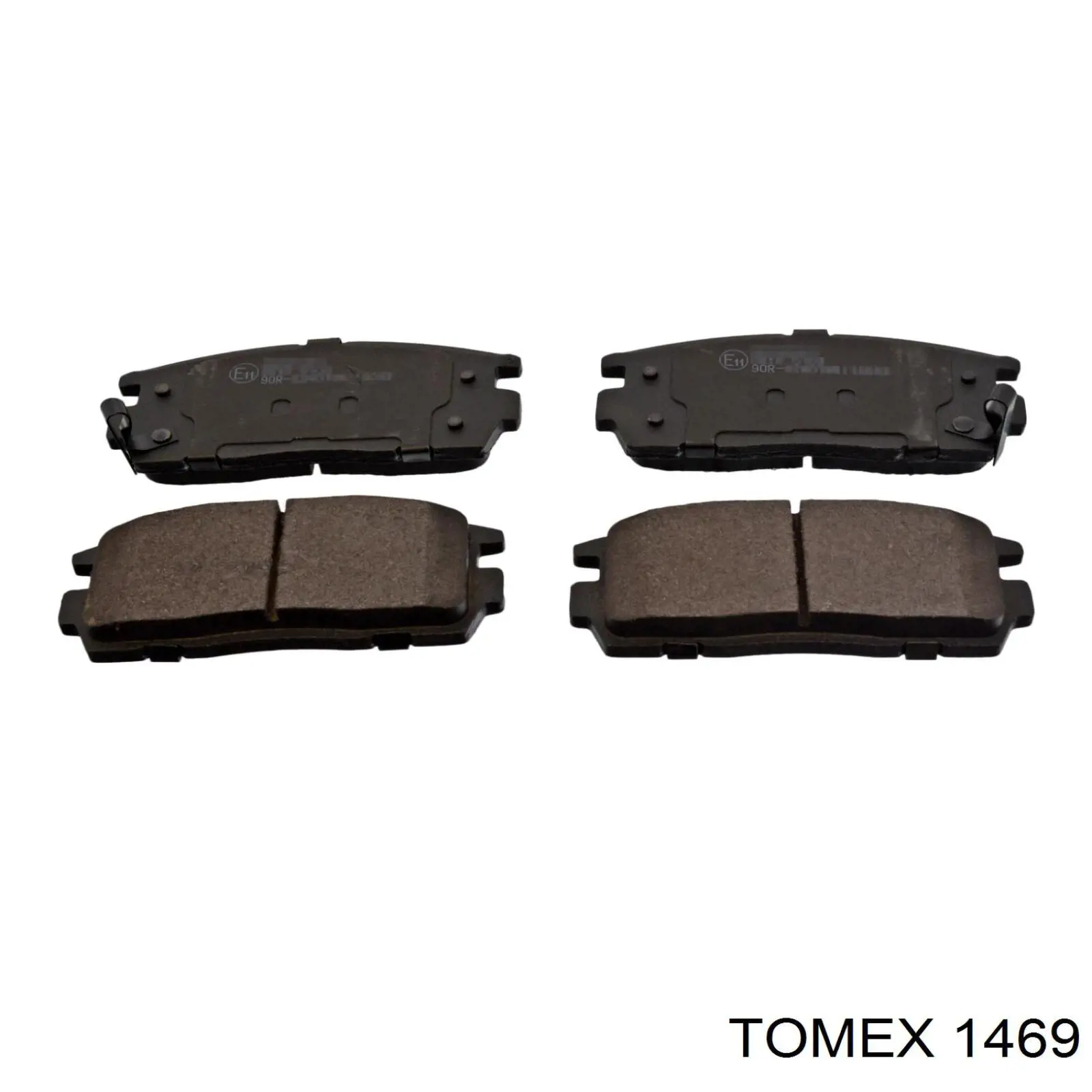 1469 Tomex колодки тормозные задние дисковые