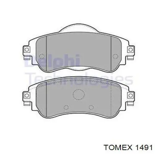 Передние тормозные колодки 1491 Tomex