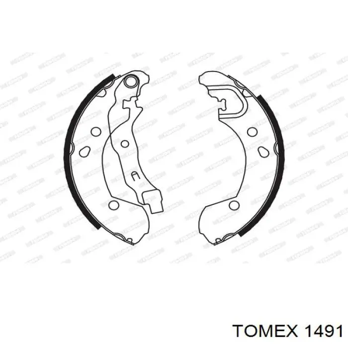 1491 Tomex Колодки передние