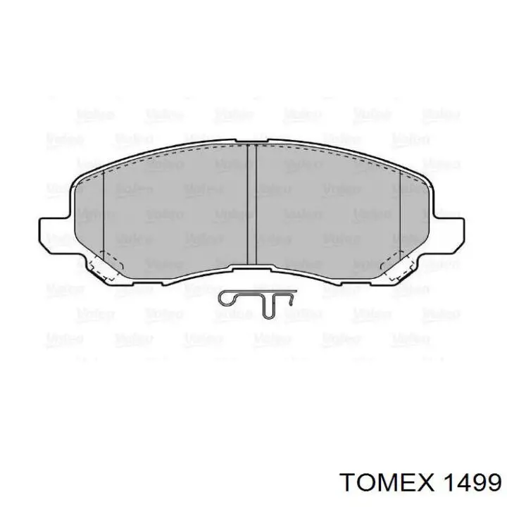 Купить 1499 Tomex Колодки тормозные
