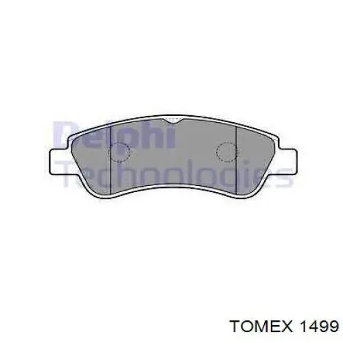 Передние тормозные колодки 1499 Tomex