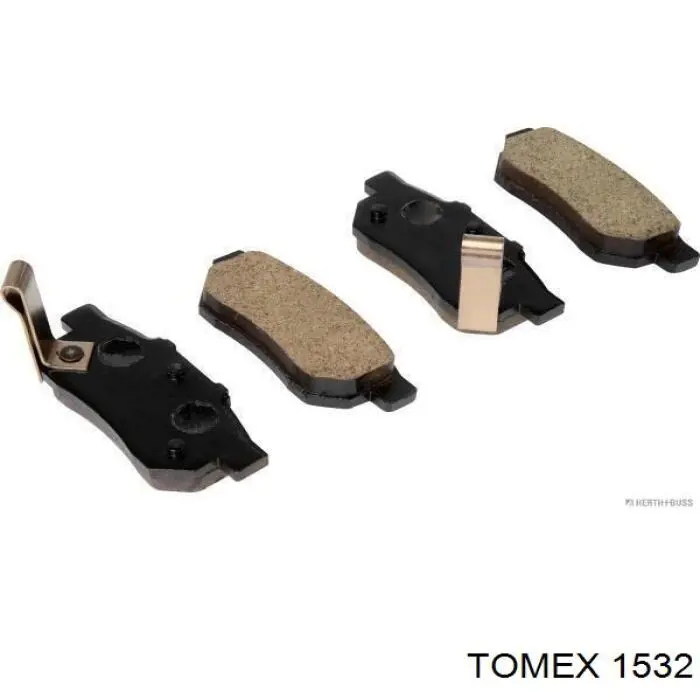 15-32 Tomex колодки тормозные задние дисковые