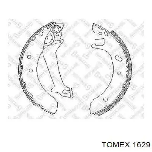 Купить 1629 Tomex Колодки тормозные задние, дисковые