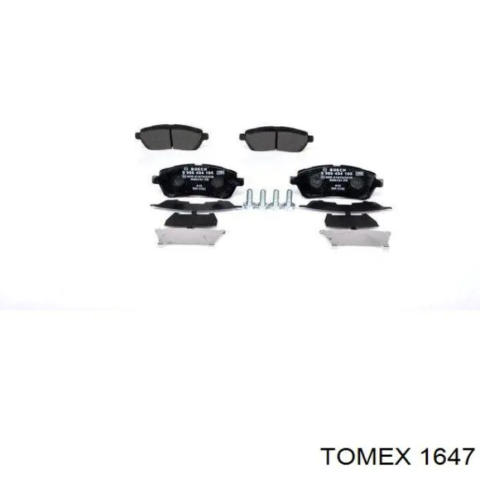 1647 Tomex Колодки передние