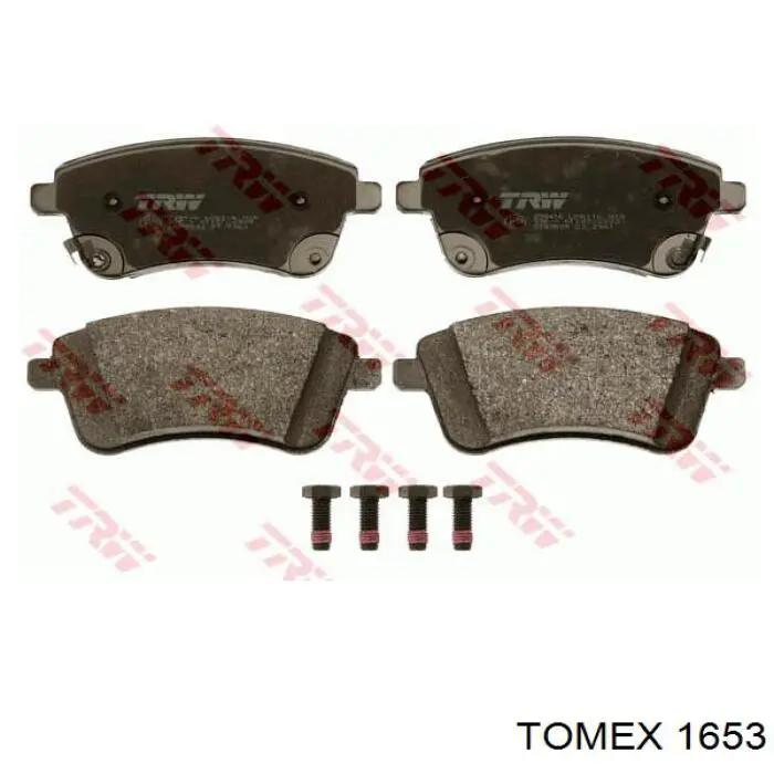 1653 Tomex Колодки передние