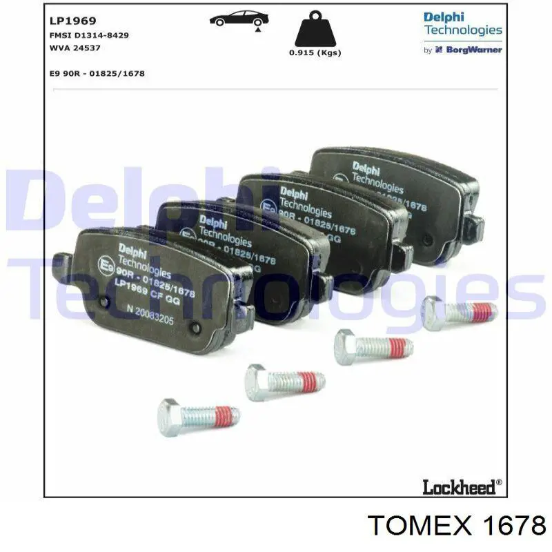 Передние тормозные колодки 302135 VALEO