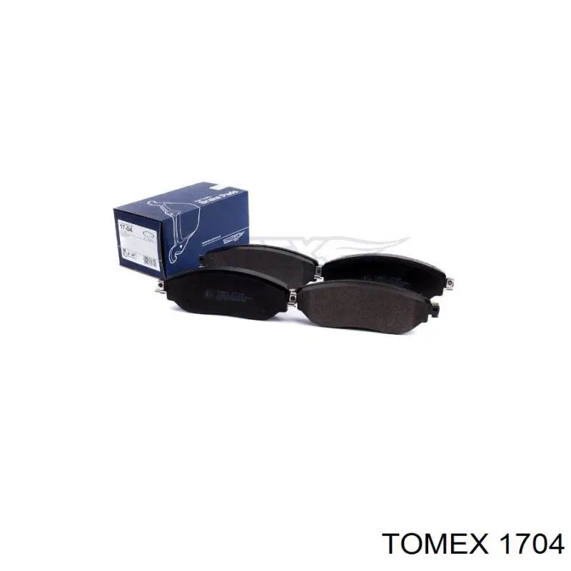 1704 Tomex передние тормозные колодки
