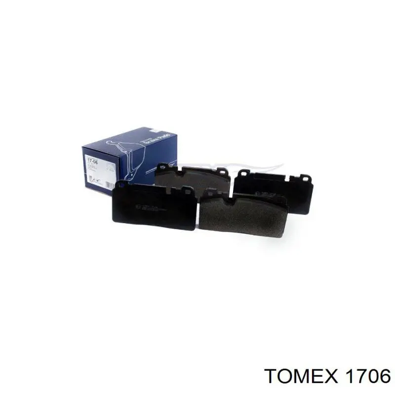 1706 Tomex колодки тормозные передние дисковые
