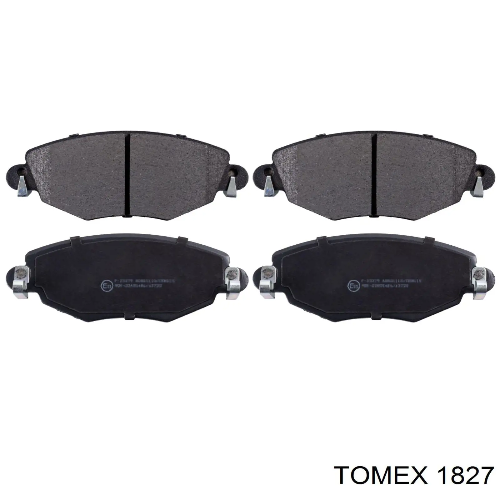 1827 Tomex Колодки тормозные дисковые комплект
