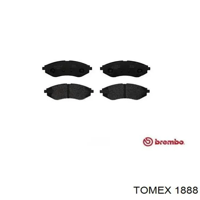 Задние тормозные колодки 1888 Tomex