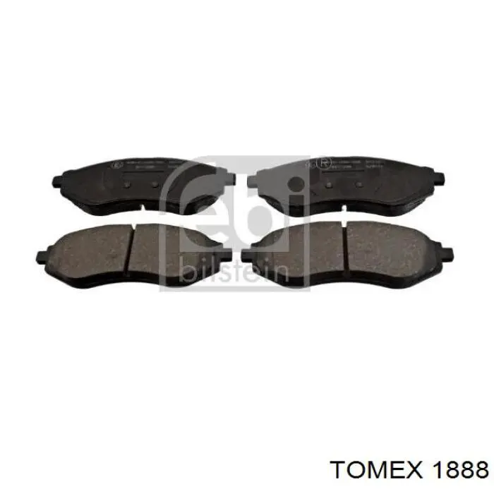 1888 Tomex Колодки тормозные дисковые комплект