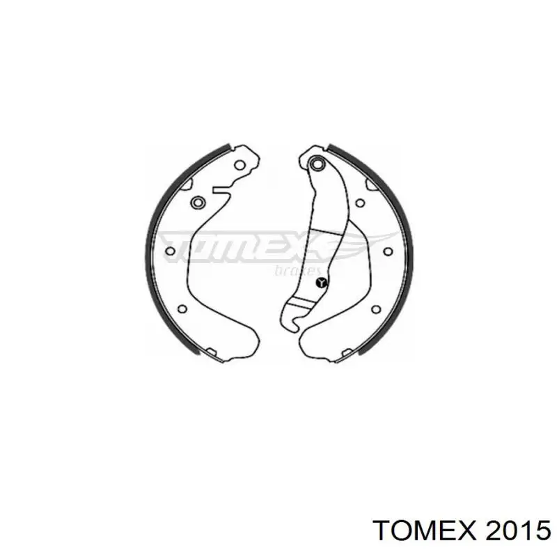 2015 Tomex колодки тормозные задние барабанные
