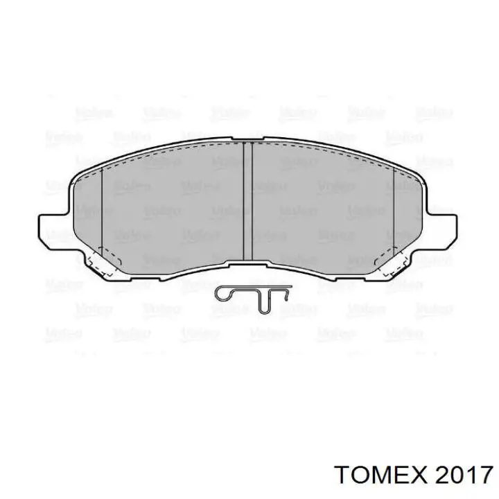 2017 Tomex Барабанные тормозные колодки