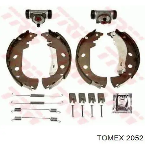 Тормоза рабочие задние ножные и тормозные барабаны Tomex 2052 цена, от 19.18 USD
