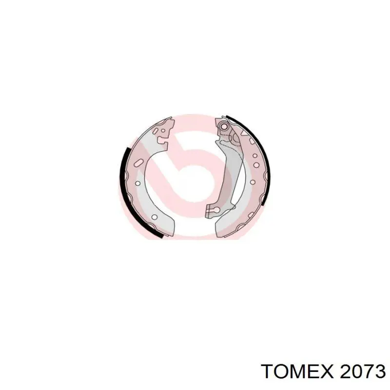 2073 Tomex колодки тормозные задние барабанные