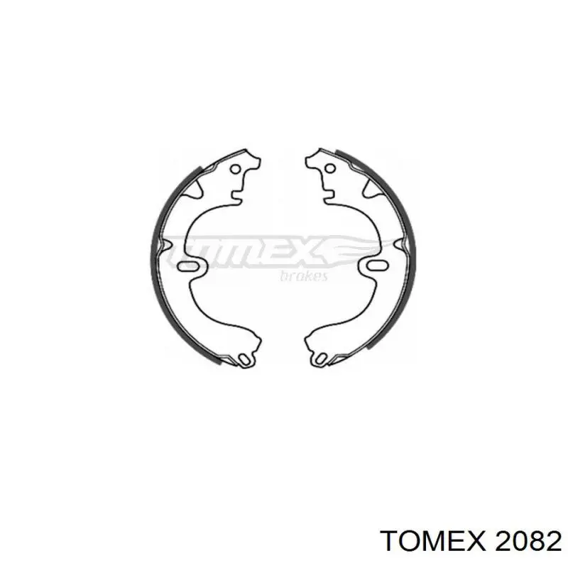 Тормоза рабочие задние ножные и тормозные барабаны Tomex 2082 цена, от 15.24 USD