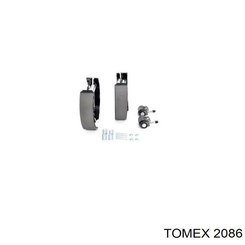 Задние барабанные колодки 2086 Tomex