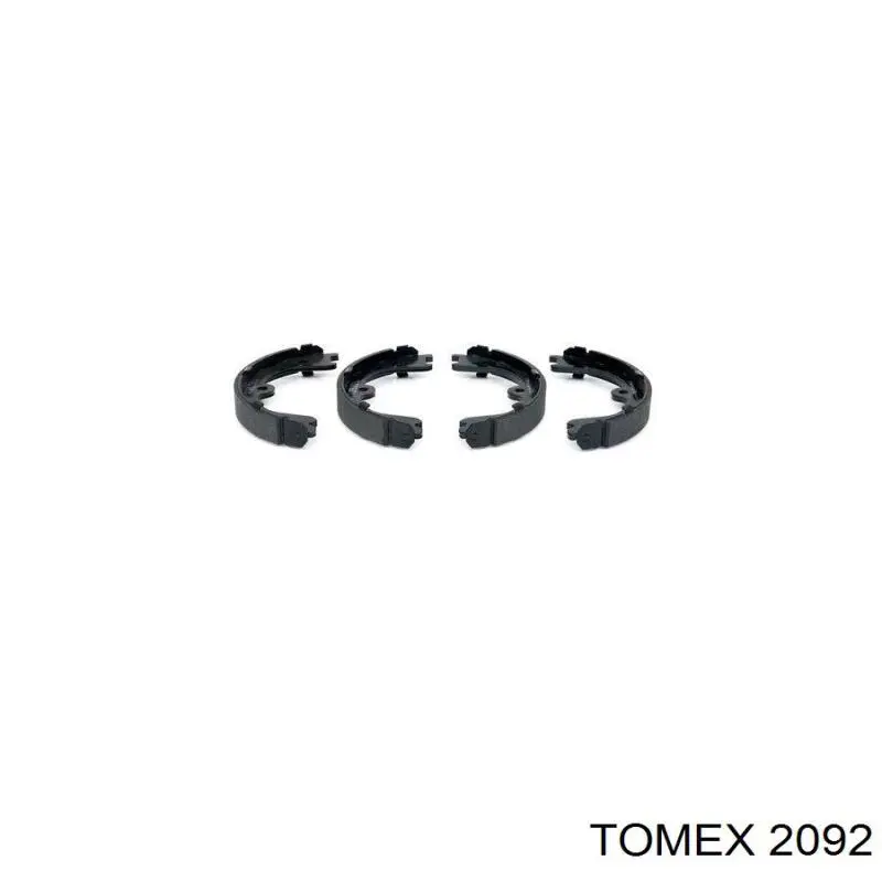 Купить 2092 Tomex Задние барабанные тормозные колодки