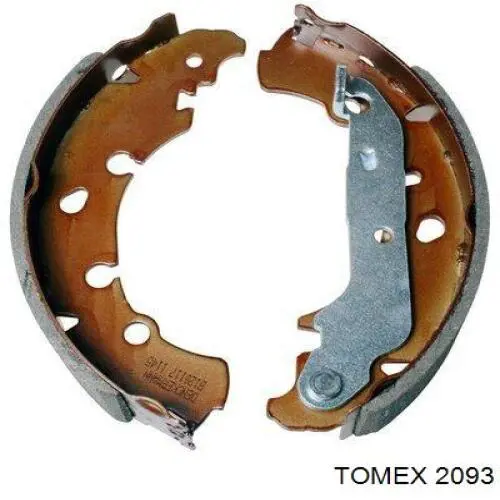 Zapatas de frenos de tambor traseras 2093 Tomex