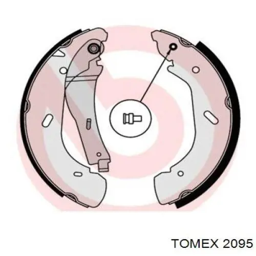 2095 Tomex задние барабанные колодки