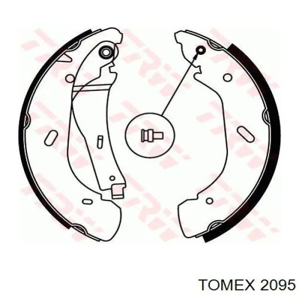 2095 Tomex Барабанные тормозные колодки