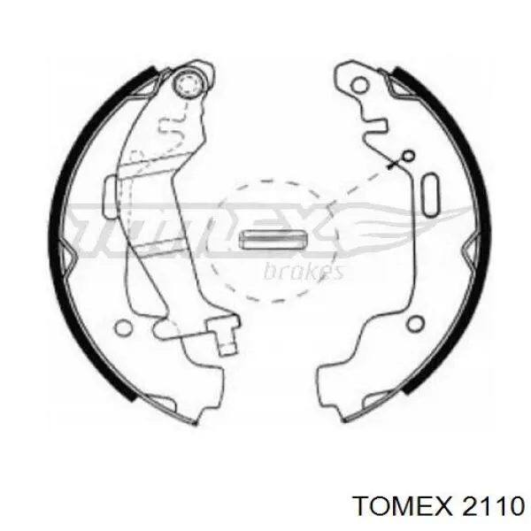 Задние барабанные колодки 2110 Tomex