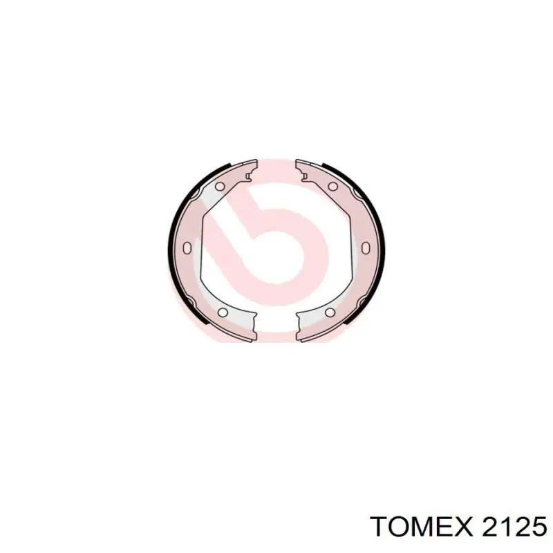 2125 Tomex Тормозные колодки ручника