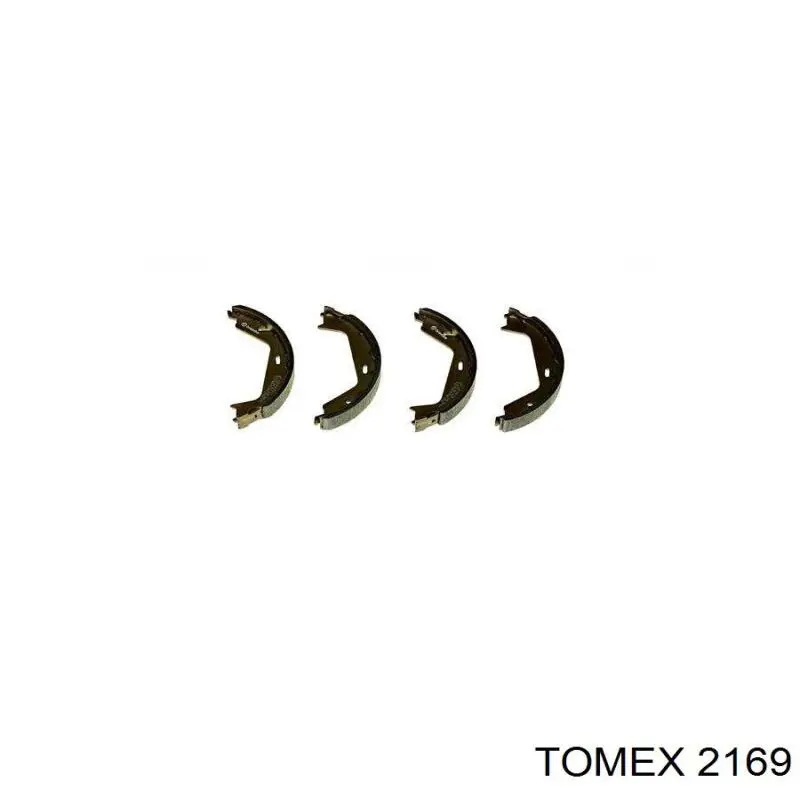 2169 Tomex колодки ручника (стояночного тормоза)