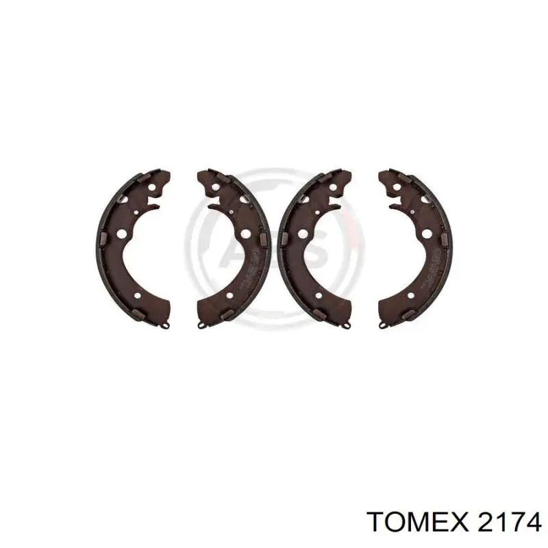 2174 Tomex Барабанные тормозные колодки