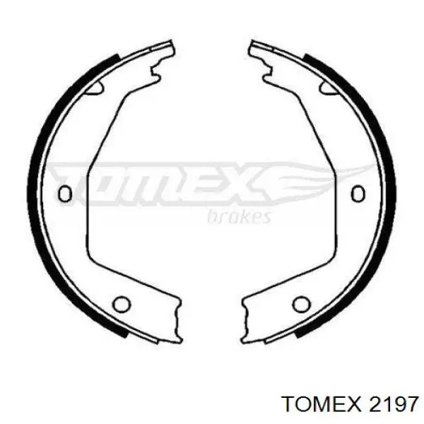 Колодки ручника 2197 Tomex