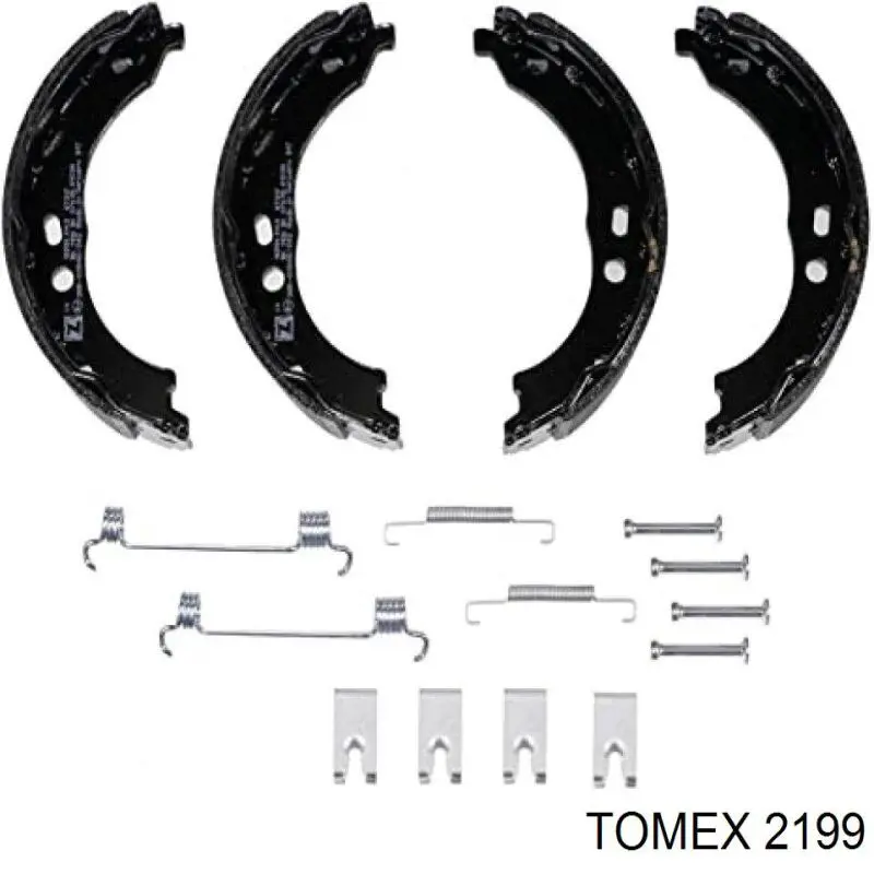 Колодки ручника 2199 Tomex