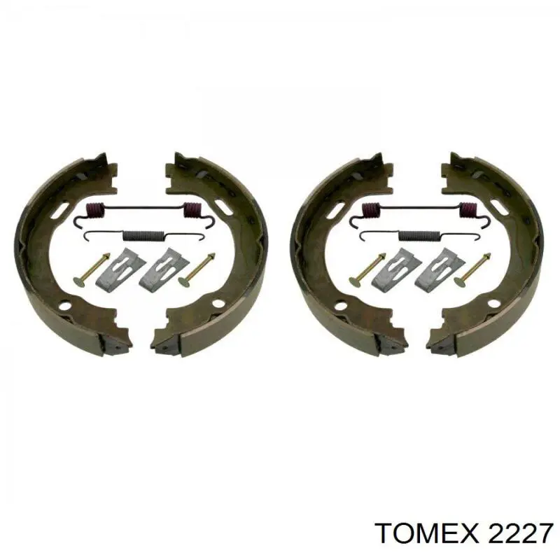 2227 Tomex Тормозные колодки ручника