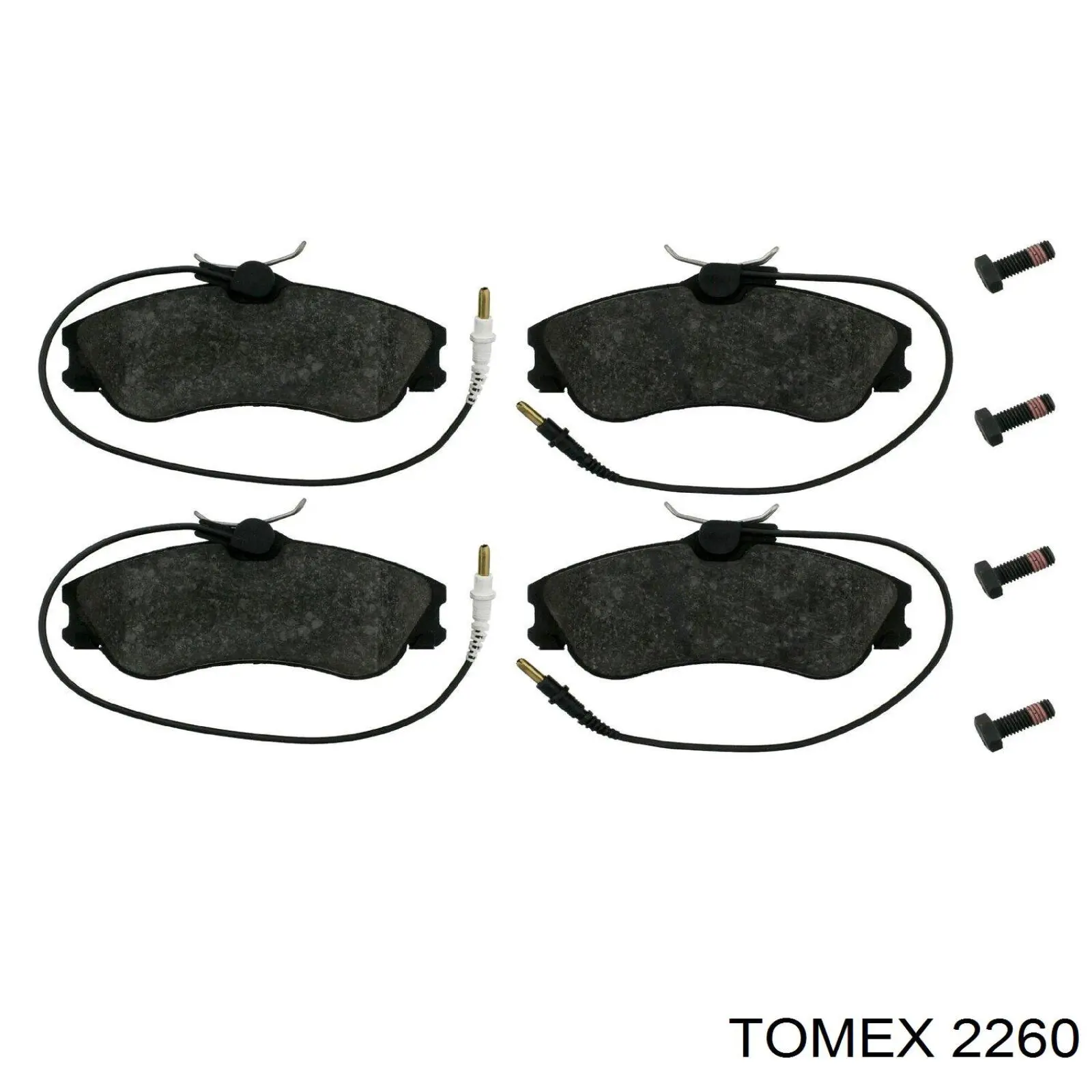 Колодки ручника 2260 Tomex