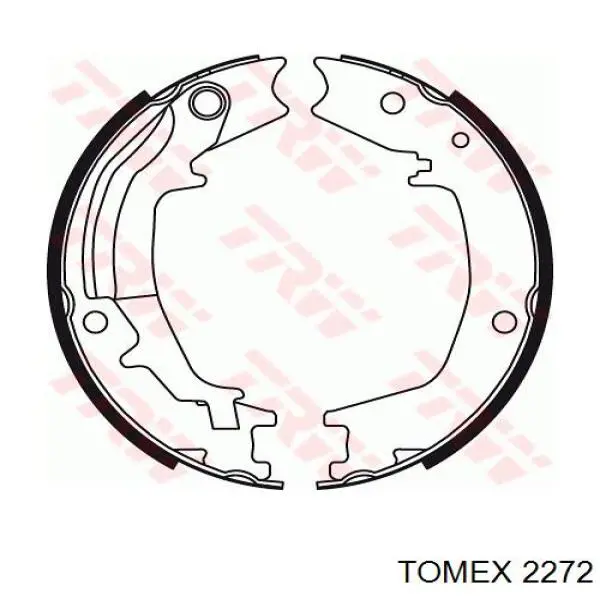 Колодки ручника 2272 Tomex