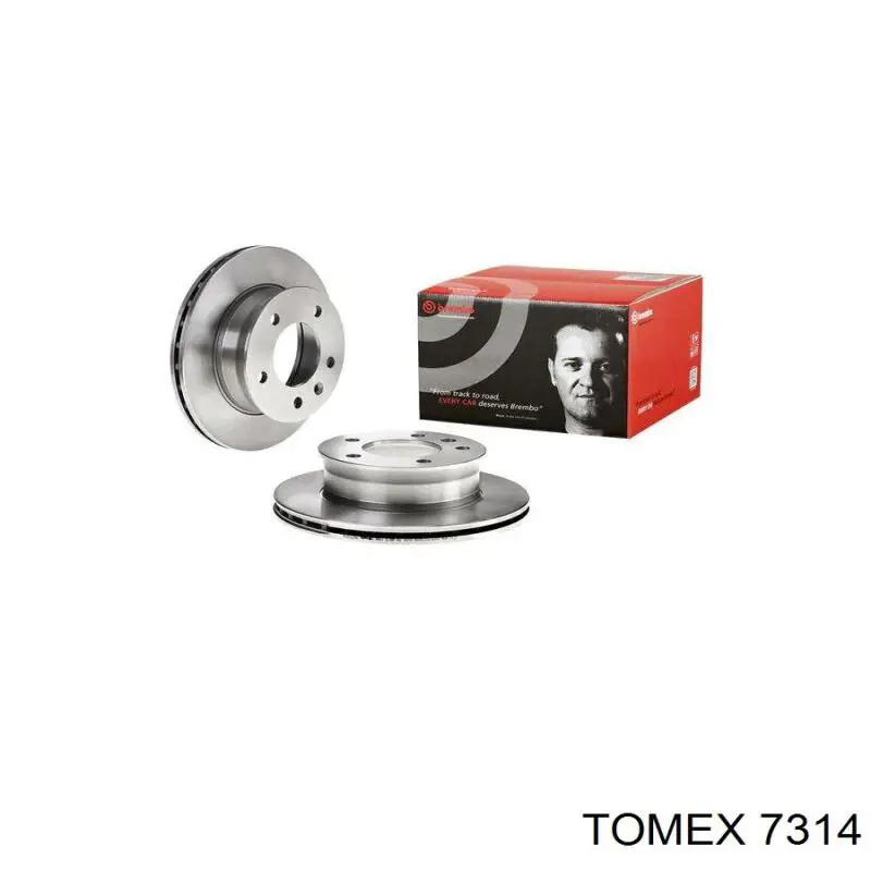 7314 Tomex Диск тормозной передний