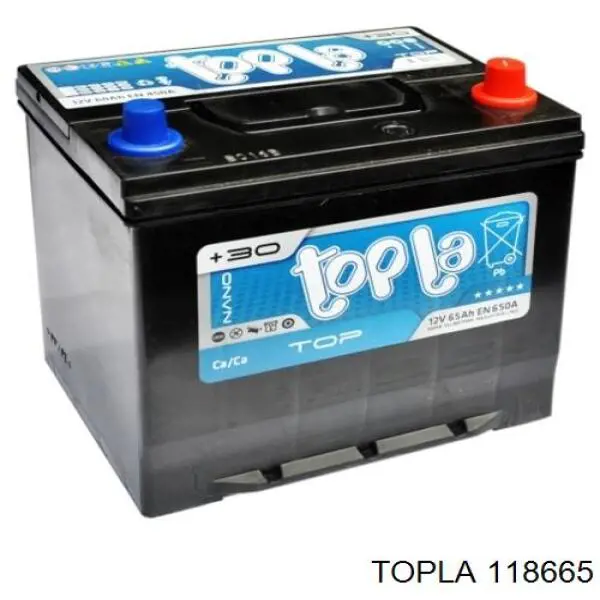 Авто аккумулятор 118665 TOPLA