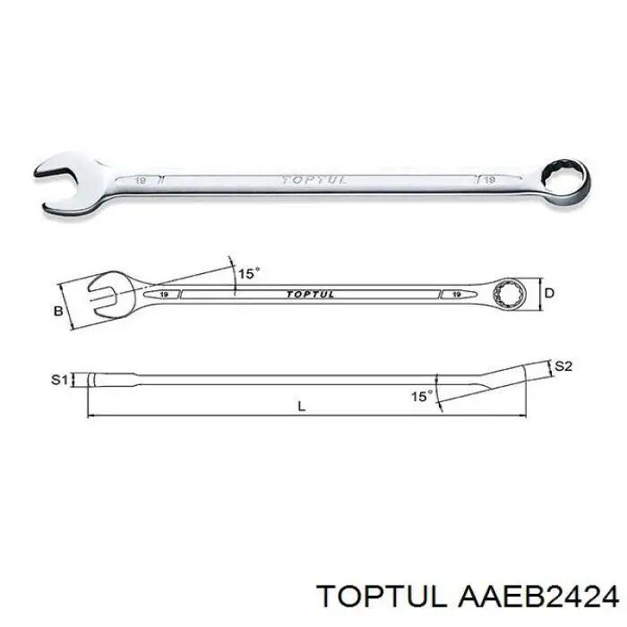  Toptul AAEB2424 цена, от 8.71 USD