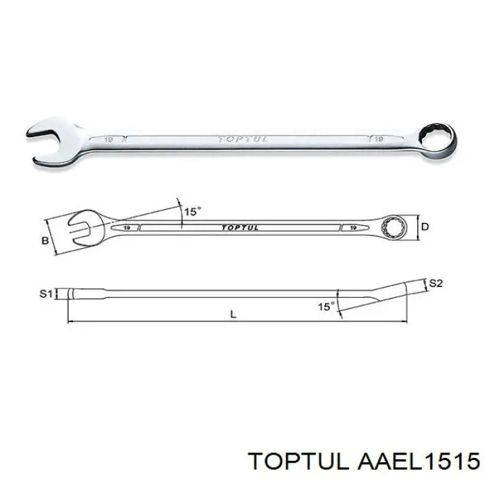  Toptul AAEL1515 цена, от 6.09 USD
