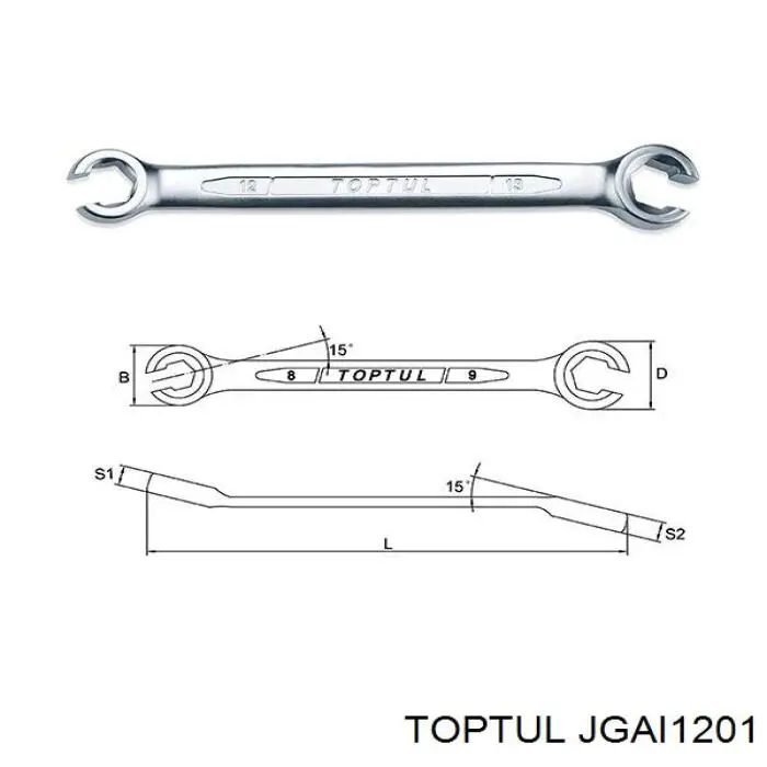  Toptul JGAI1201 цена, от 91.33 USD
