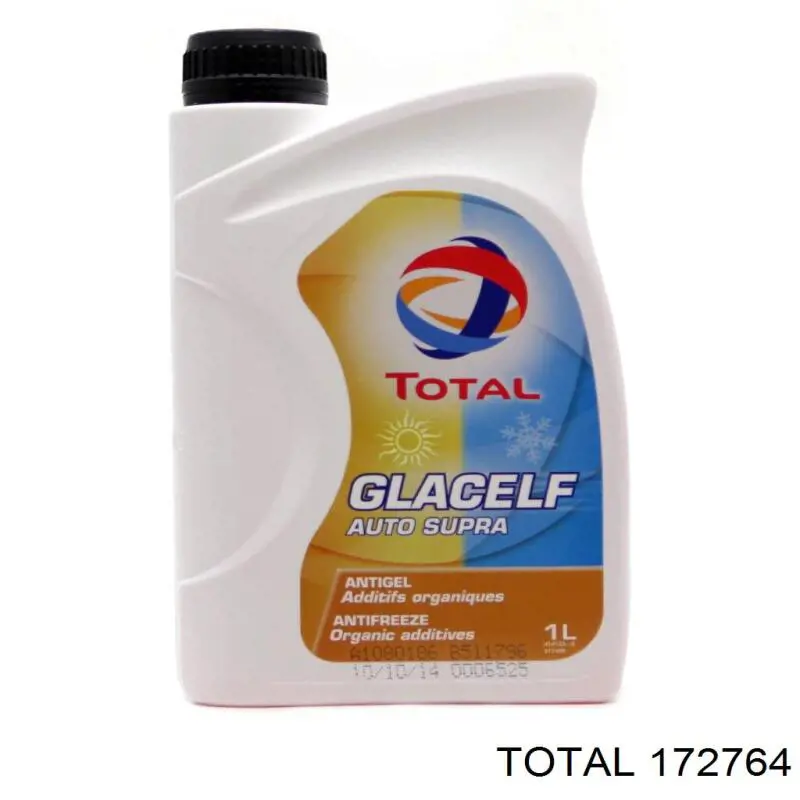 Антифриз Total GLACELF AUTO SUPRA Оранжевый -69 °C 1л (172764)