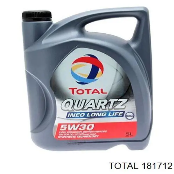 Моторное масло Total QUARTZ INEO LONG LIFE 5W-30 Синтетическое 5л (181712)
