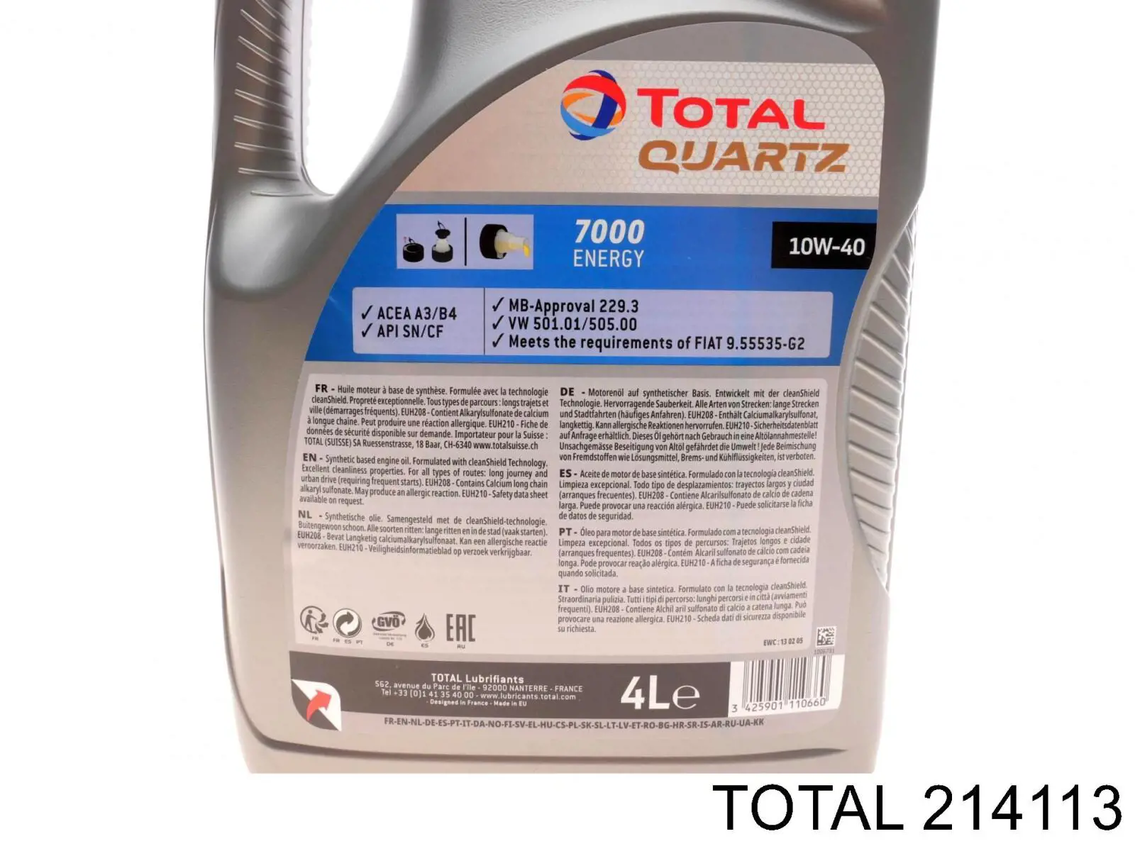 Масло автомобильное Total 214113 цена, от 28.97 USD
